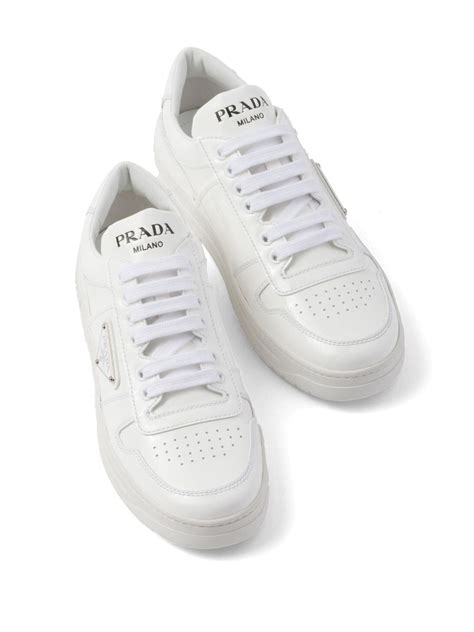 women's patent leather prada sneakers|Prada downtown leather sneakers.